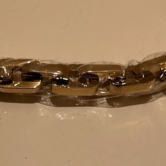 Eddie Borgo Women's Supra Link Chain Necklace 12k Gold Finish 18" Choker New - Picture 4 of 10